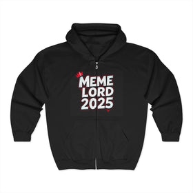 Hoodie - Meme Lord 2025 Full Zip Unisex Heavy Blend Sweatshirt